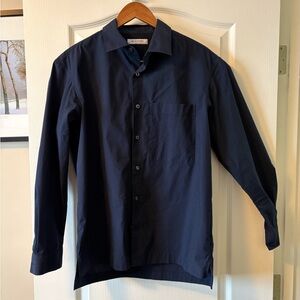 Banana Republic Men's Navy Dress Shirt